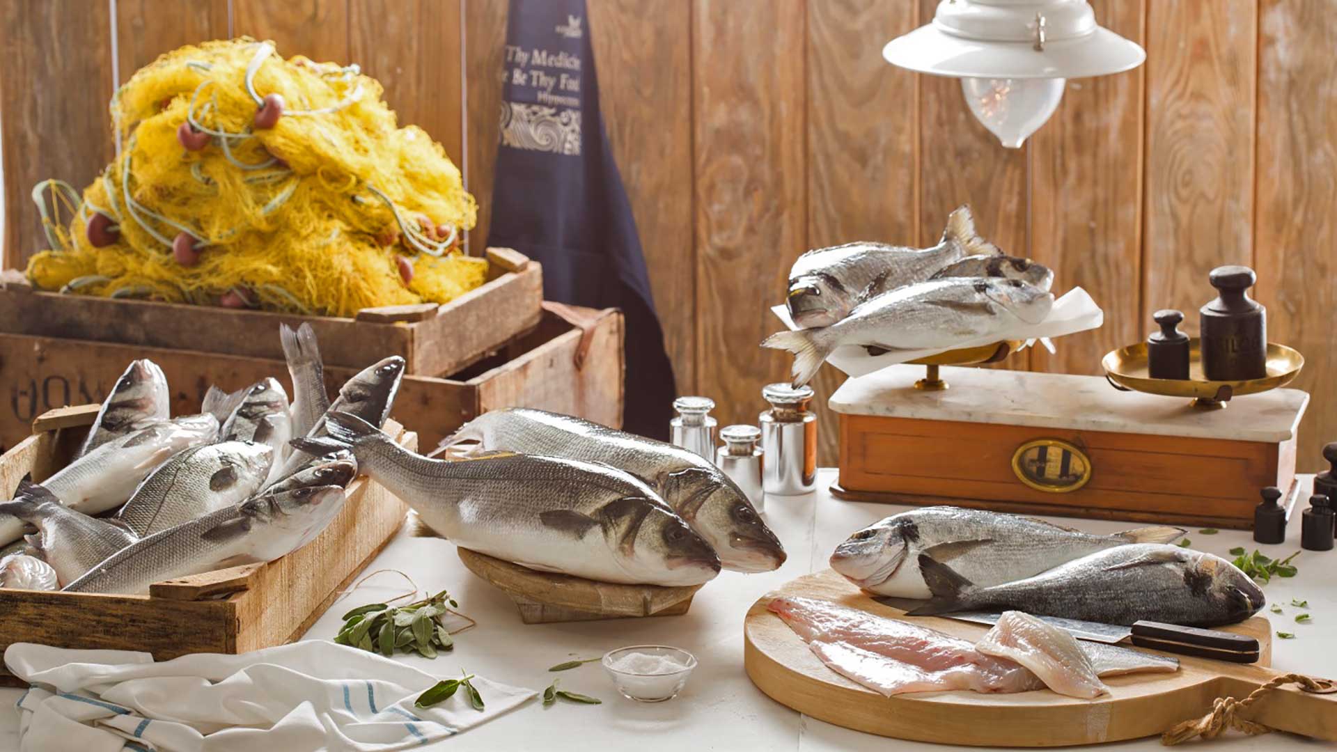 Kefalonia Fisheries / Seafood Products - Product categories Sea bass - sea bream - distribution